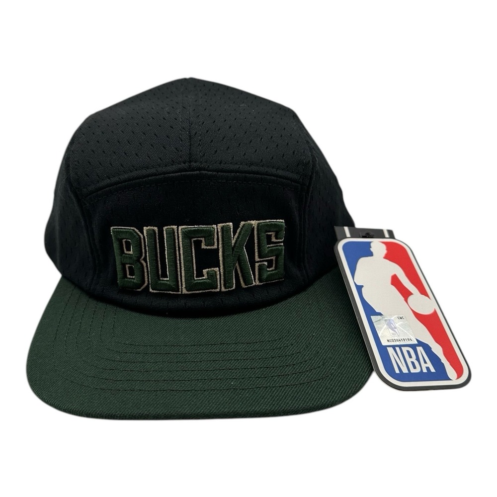 Pro Standard Milwaukee Bucks Hat Cap Strapback Adjustable 5 Panel NBA Basketball